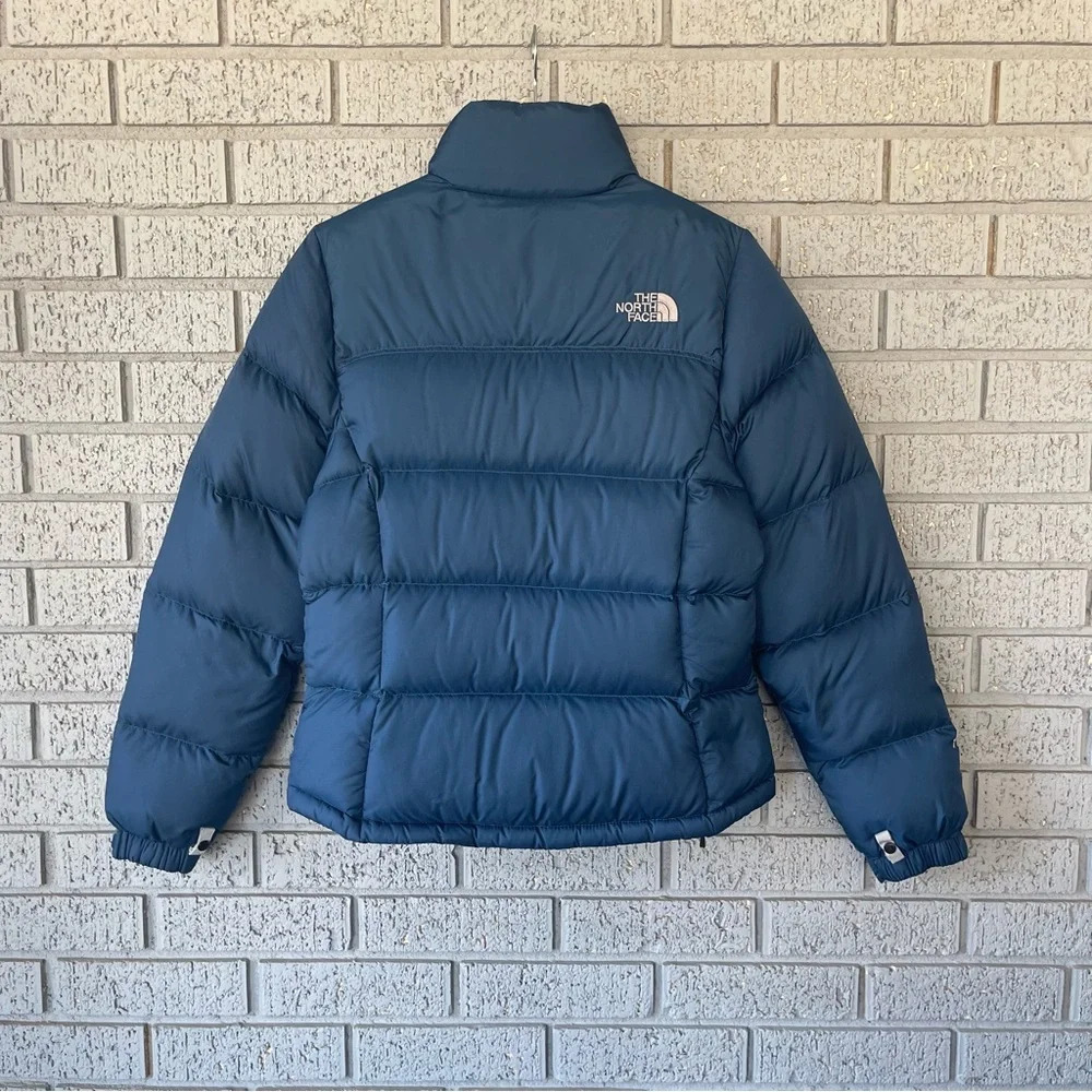North Face Womens 96 Retro Vintage Nuptse Jacket 700 Goose Down Blue XSmall XS - Picture 5 of 7
